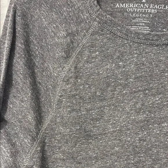 American Eagle Outfitters Gray Long Sleeve Tee Size LG - Picture 5 of 7